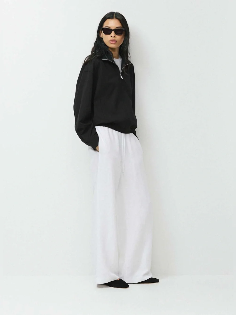 Aritzia Wilfred The Lodge Pant CruiseLinen In White Size 2XS